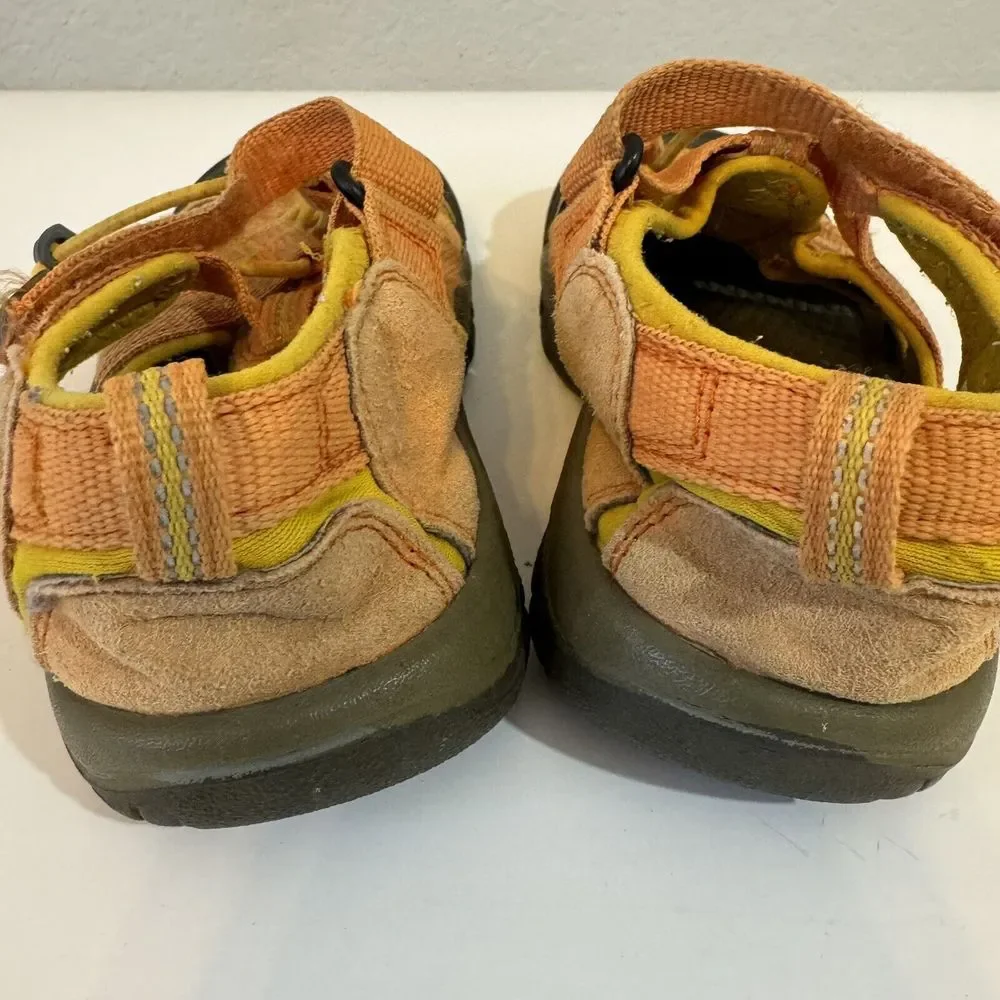 Keens kids 1 Newport orange sandals waterproof‎ hiking Outdoor Play